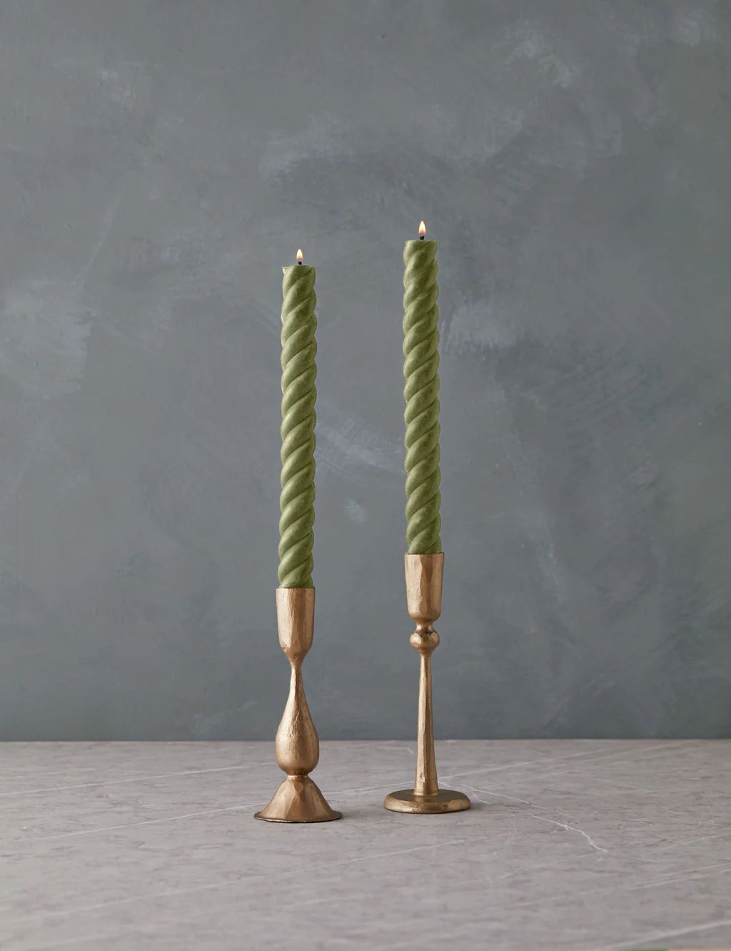 Rope Taper Candles (Set of 2) by Greentree Home | Lulu and Georgia 