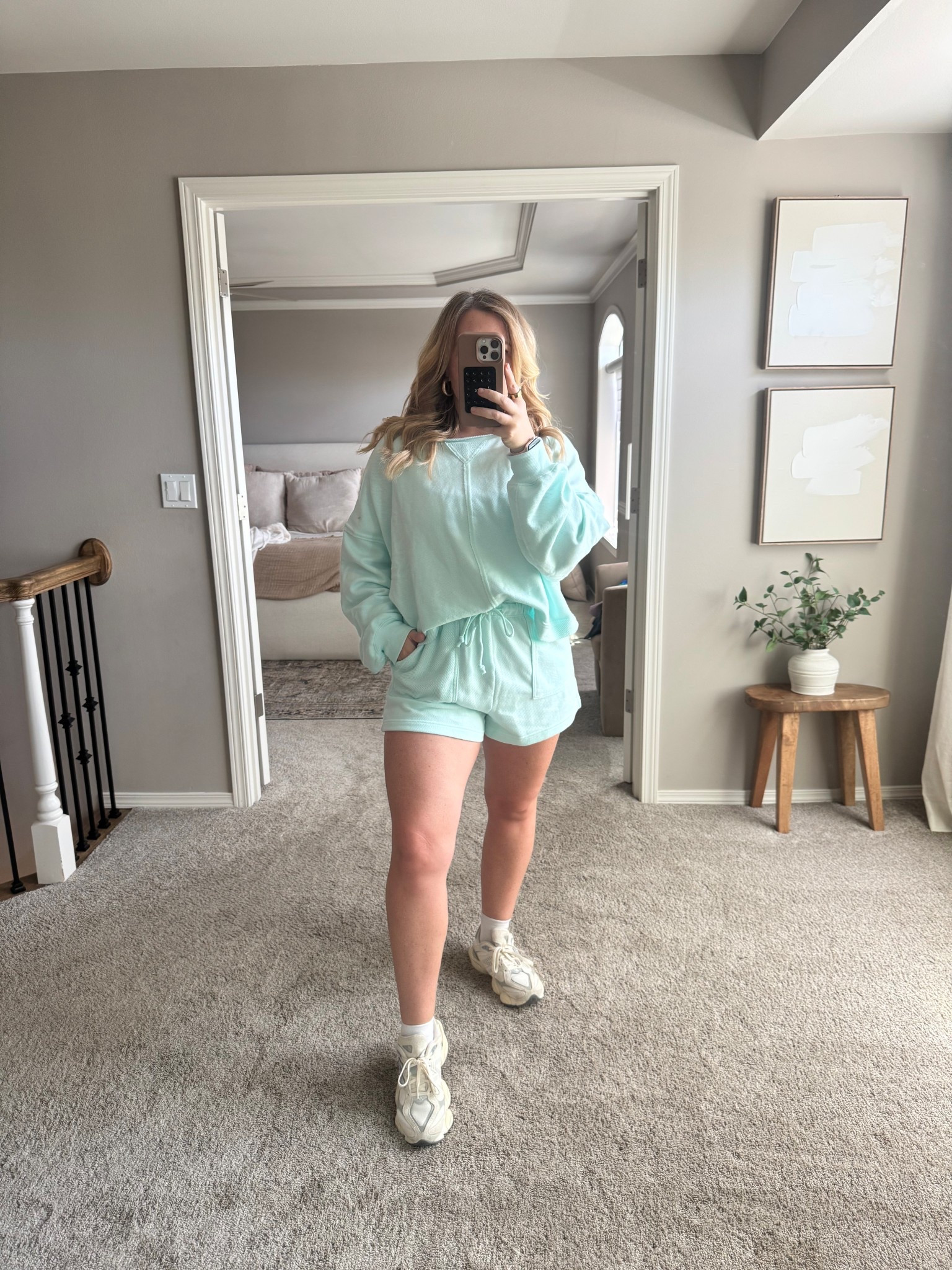 Under $50 matching set!! So cute and comfy!! Wearing a size XL in the top and bottoms!! 

Midsize Summer Outfit 🩵

Size 12 | Large | 5’4” 

#LTKFindsUnder100 #LTKFindsUnder50 #LTKMidsize