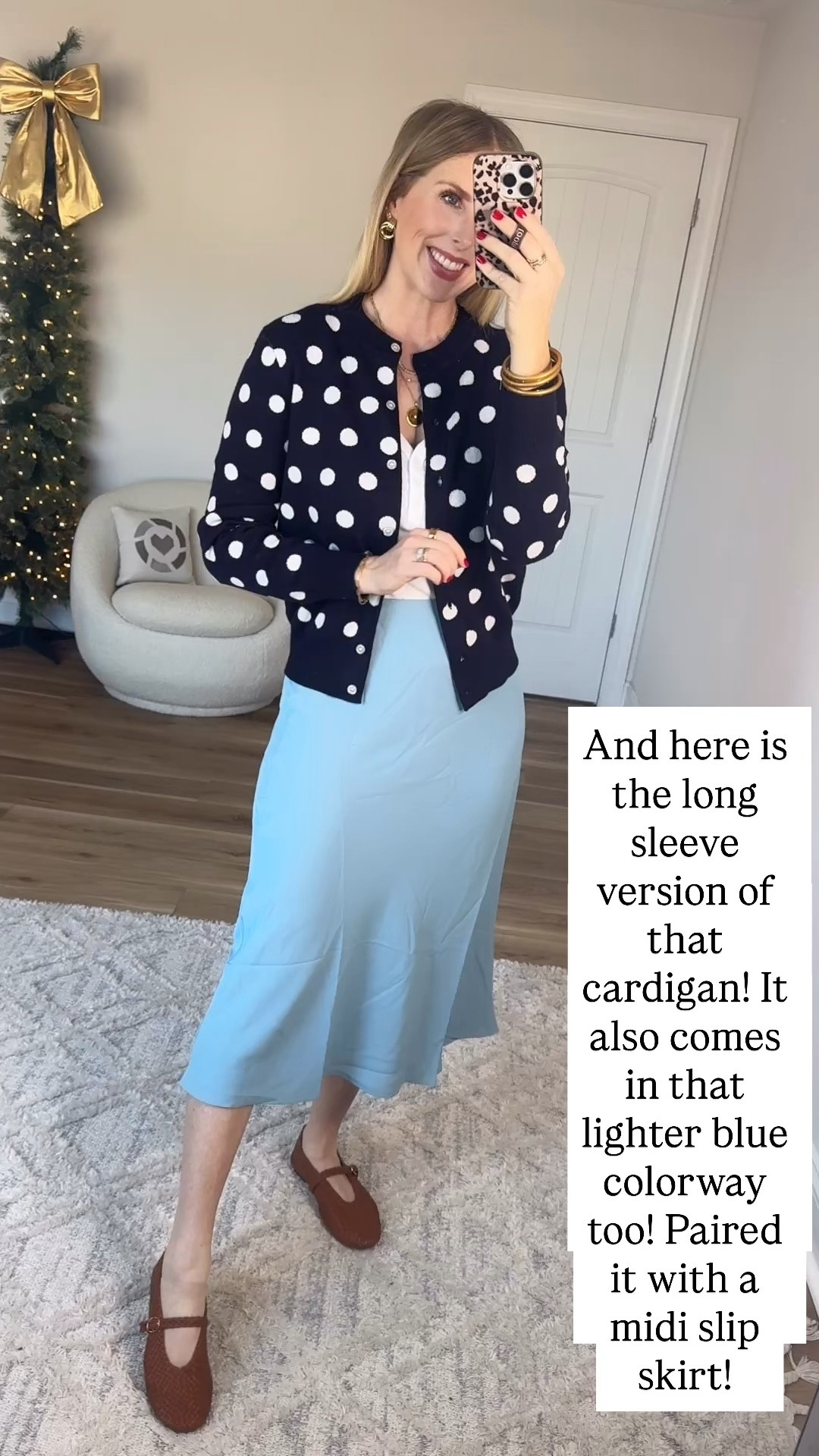 Walmart try on, polka dot cardigan, midi skirt, time and tru 

#LTKFindsUnder50 #LTKootd