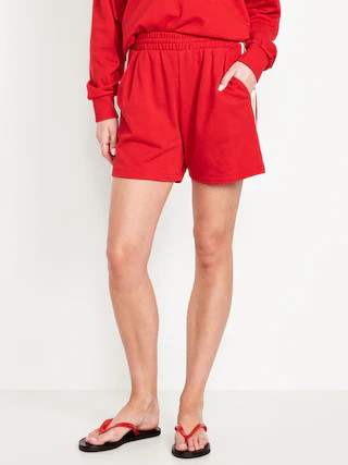 Extra High-Waisted SoComfy Sweat Shorts -- 5-inch inseam | Old Navy (US)