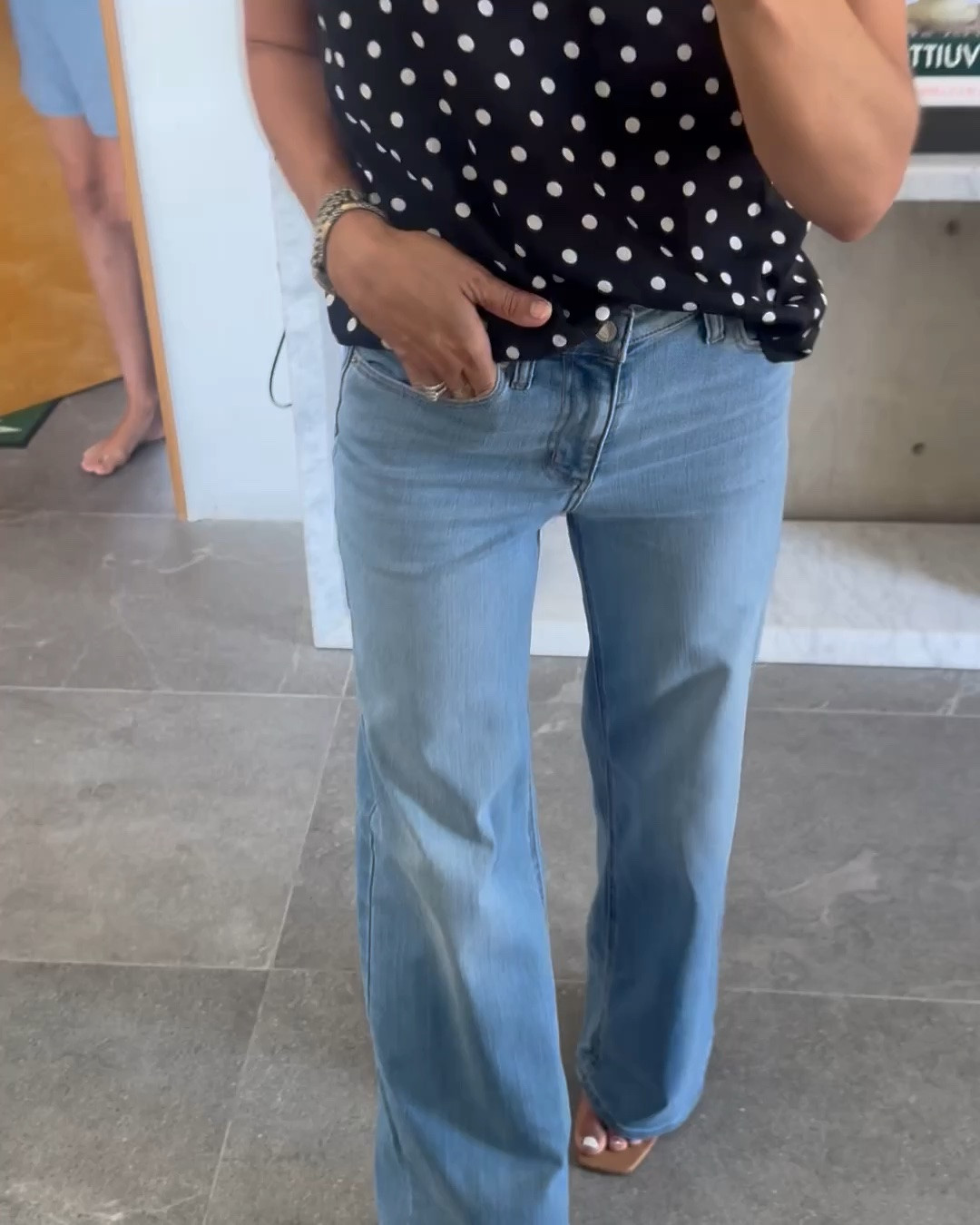 Jeans, true size I wear a four long