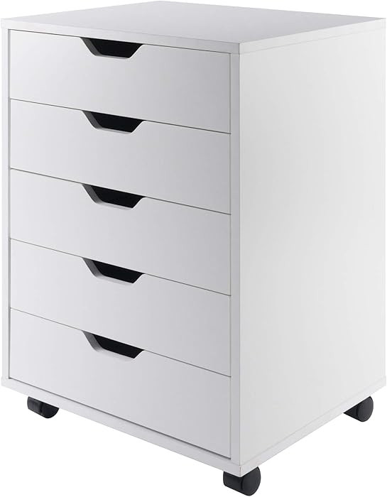 Winsome 10519 Halifax 5-Drawer Composite Wood Cabinet, White | Amazon (US)