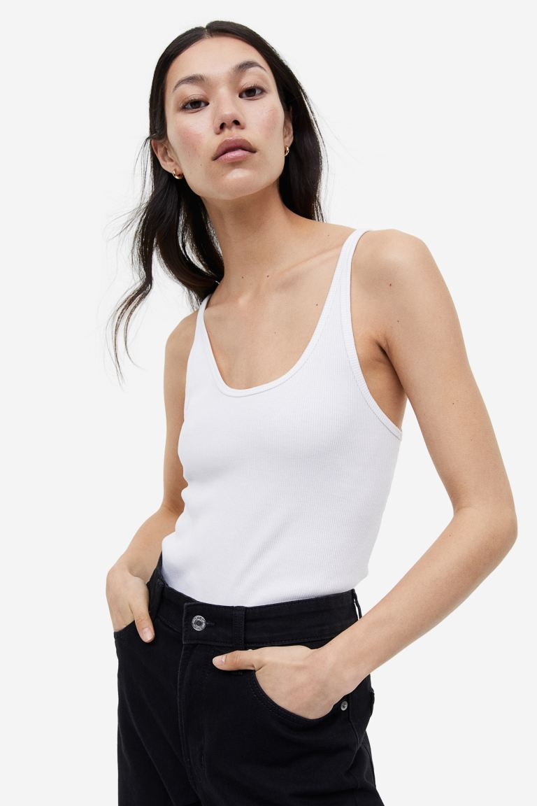 Ribbed vest top | H&M (UK, MY, IN, SG, PH, TW, HK)