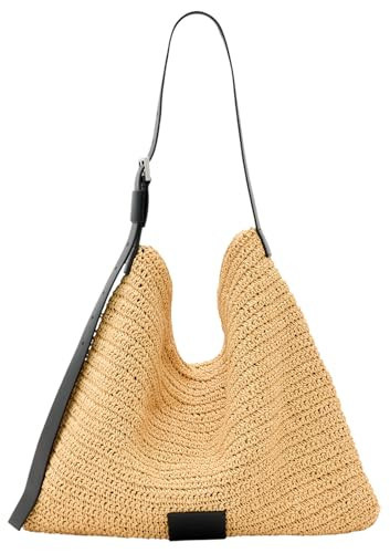AllSaints Women's Handbags Asha Paper Shldr Bag Natural | Amazon (US)
