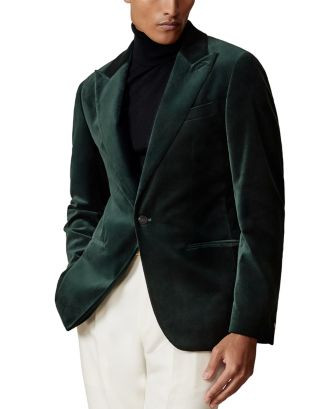 REISS Apsara Peak Lapel Velvet Blazer  | Bloomingdale's Men | Bloomingdale's (US)
