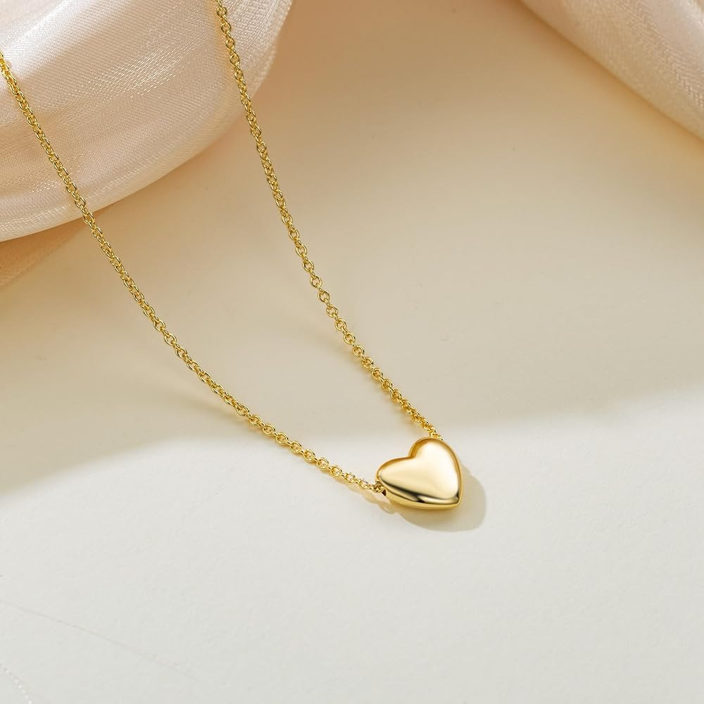 Gold Necklace for Women 14K Gold Pendant Necklaces for Women Charm Beauty Elegance and A Hint of ... | Amazon (US)