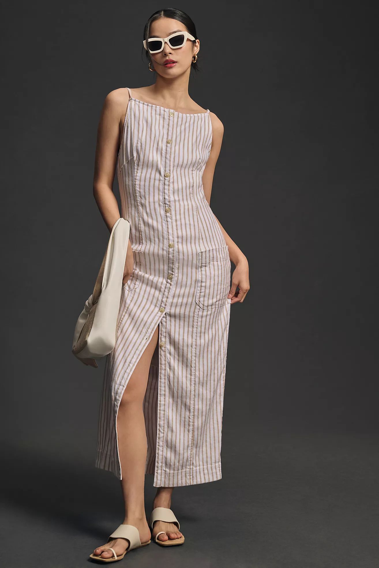 The Colette Midi Dress: Linen Edition | Anthropologie (US)