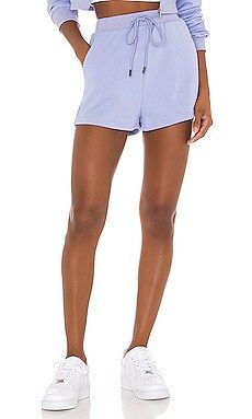 superdown Danna Fleece Shorts in Periwinkle from Revolve.com | Revolve Clothing (Global)