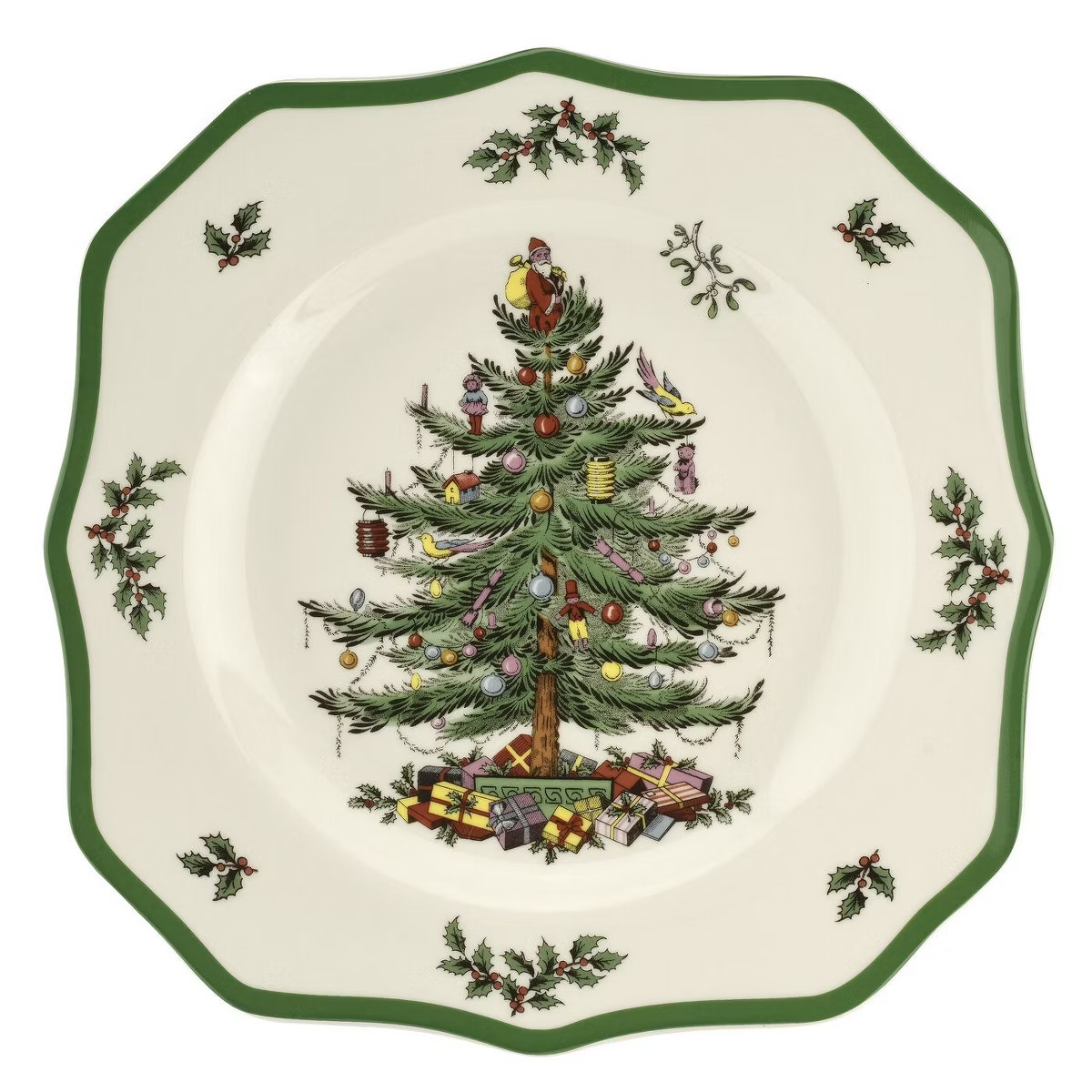 Spode Christmas Tree Scalloped Dinner Plate | Target