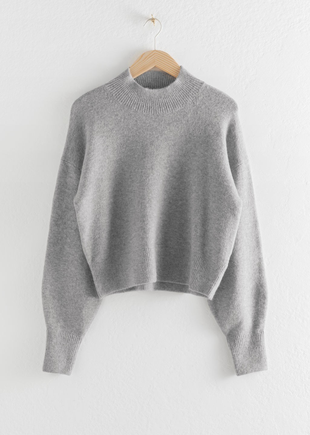 Mock Neck Sweater - Grey | & Other Stories (EU + UK)