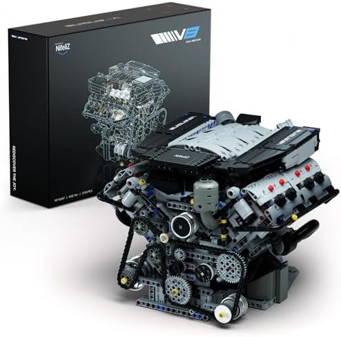 Nifeliz V8 Engine Building Set, Exclusive Advanced Collector's Engine Model, Physical Science Exp... | Amazon (US)
