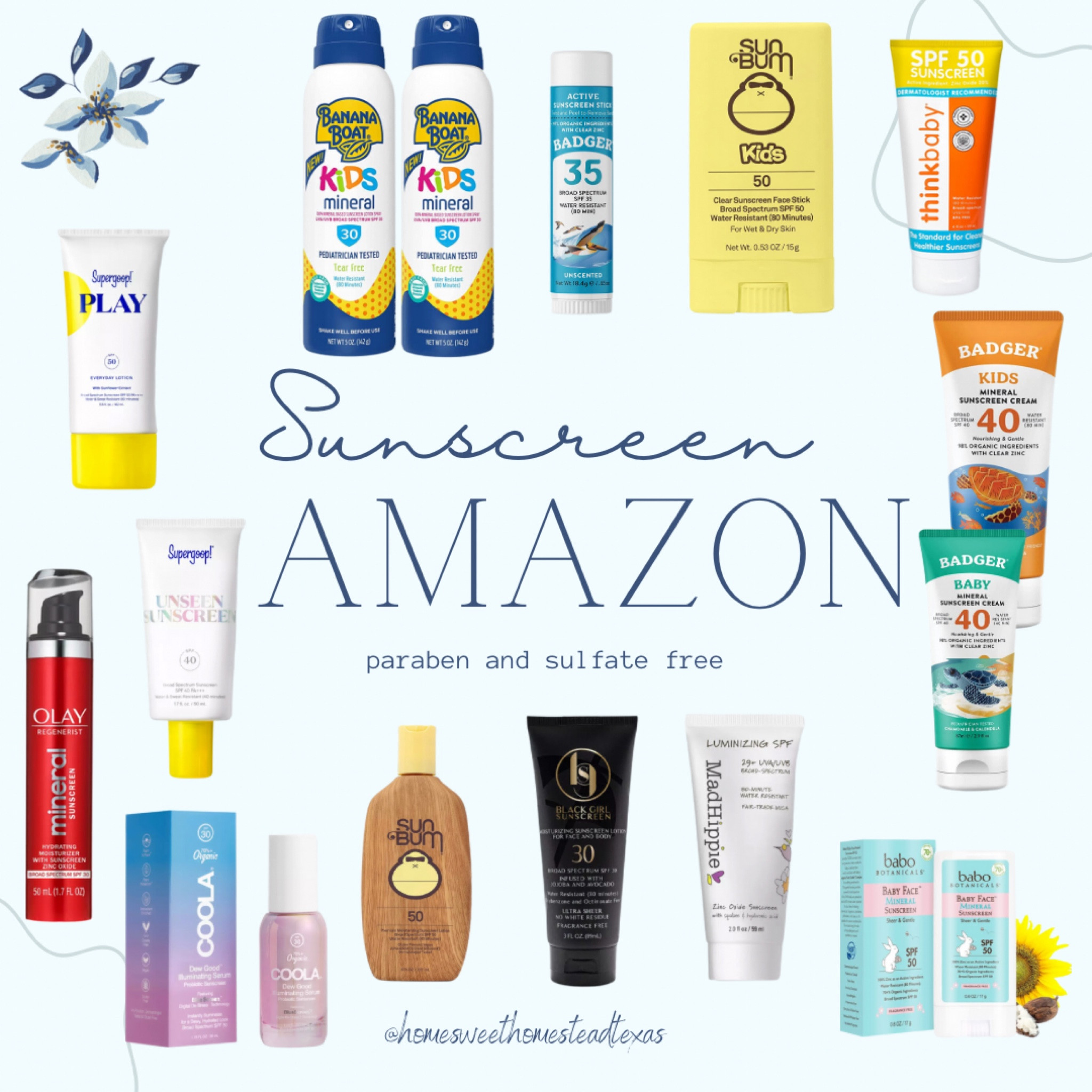 Sunscreen and suncare for the whole family! Clean ingredients, low hazard and toxins. Yes! For babies too! 

#LTKswim #LTKfamily #LTKSeasonal