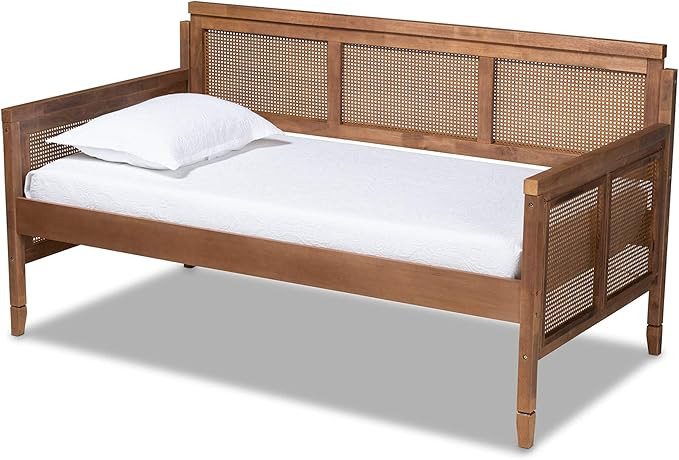 Baxton Studio Daybed, Single, Ash walnut | Amazon (US)