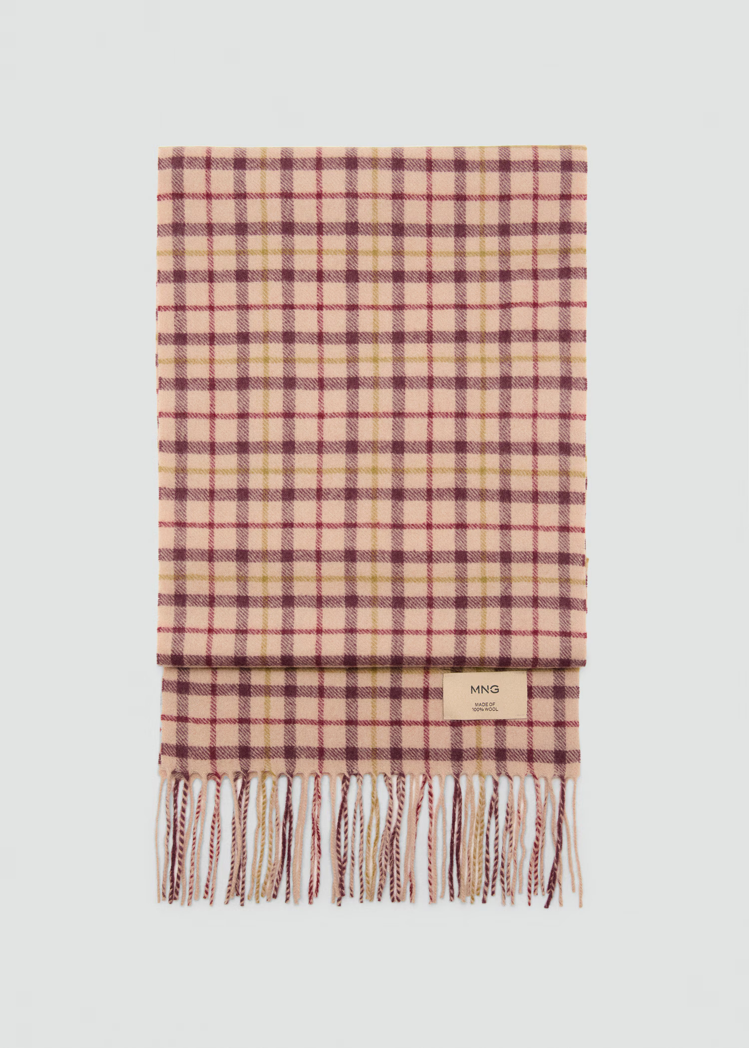 Woollen check scarf | Mango (US/MX/AU)