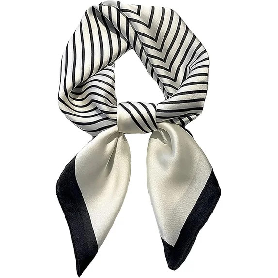 2pcs-Lightweight Silky Square Scarf for Women Neck Scarf Head Wrap Hair Bandana Fashion Accessory | Walmart (US)