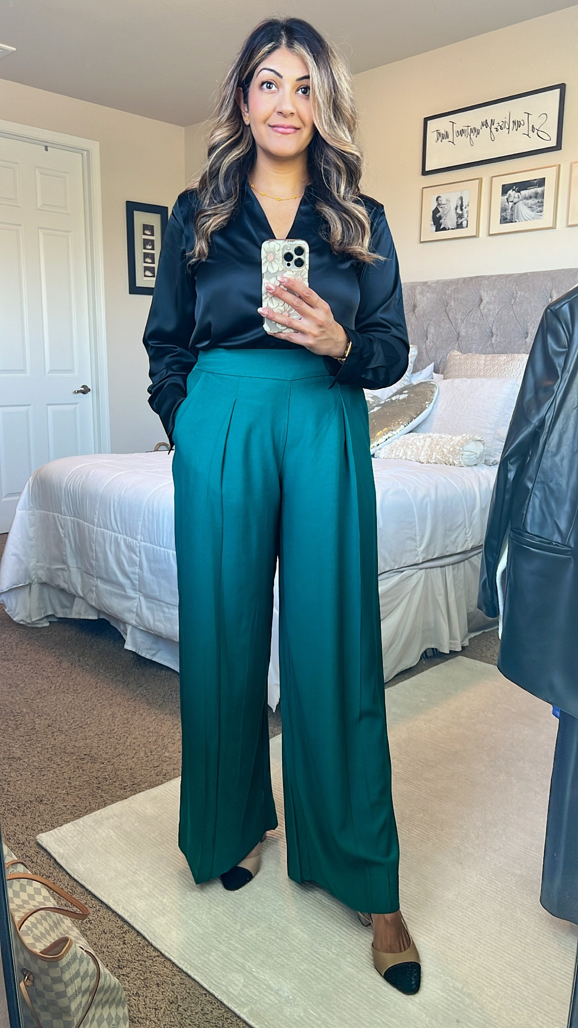 express satin pants