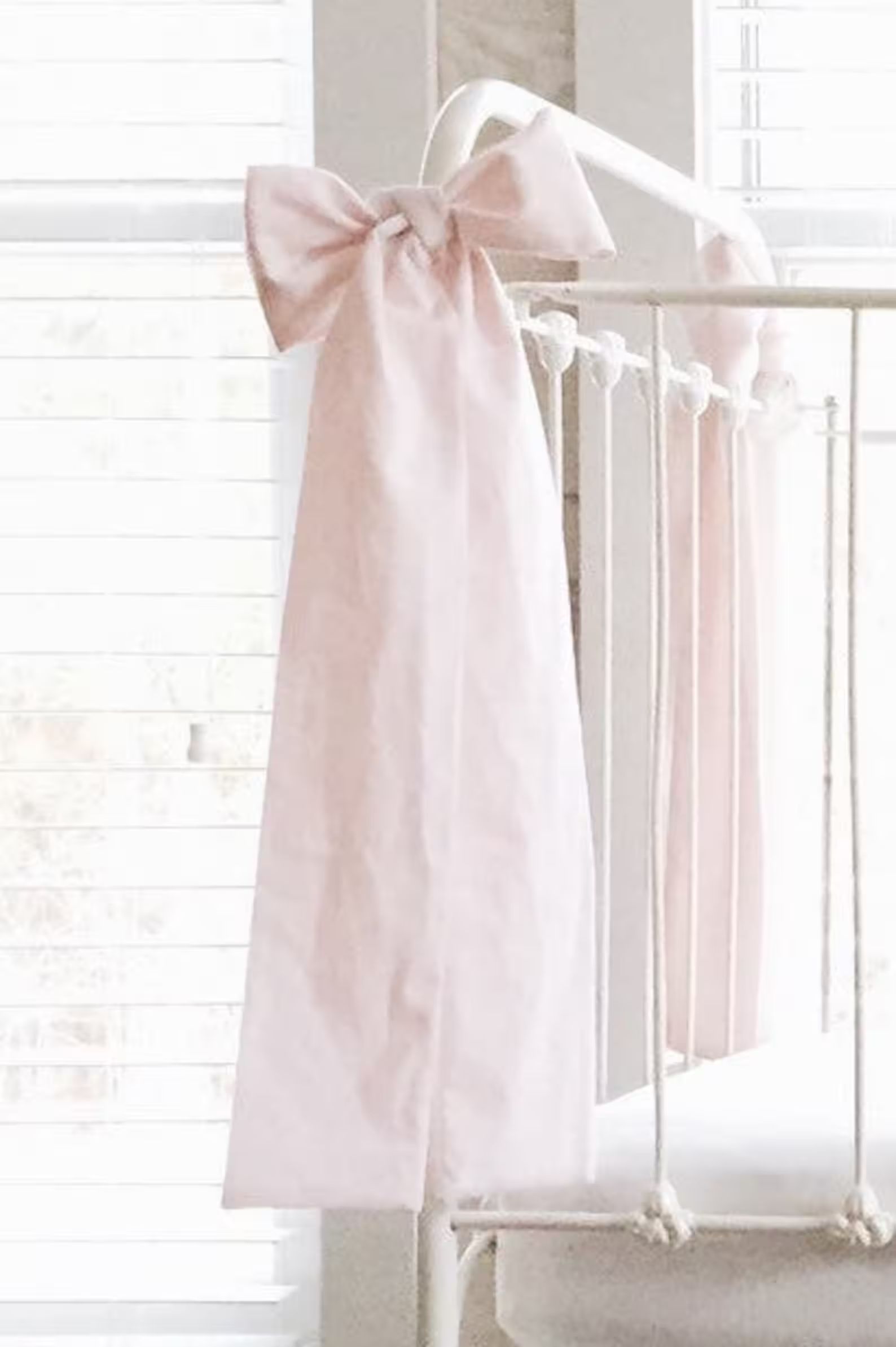 Pink Large Crib Bow Nursery Decor Baby Shower Gift | Etsy | Etsy (US)