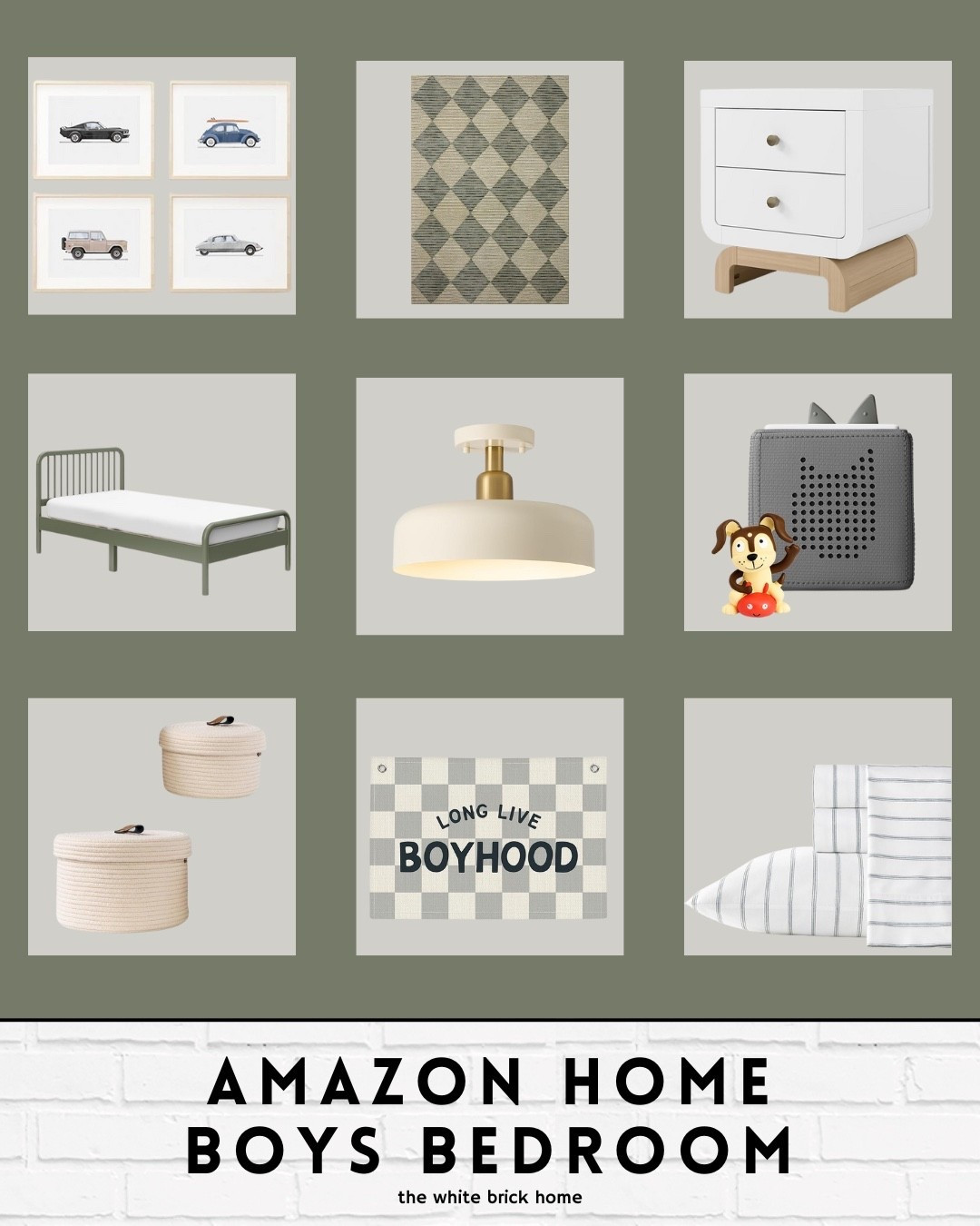 Super cute bedroom finds from Amazon! 
🖤🖤

Kids room, kids bedroom, kids bedroom decor, boys room, boys bedroom, boys bedroom decor, boys bedroom rug, boys room bedding, boys room storage, boys room ideas, home decor, home design, rug, green bedroom, tonie box, bedding, wall art, wall flag 

#LTKFindsUnder50 #LTKHome #LTKKids