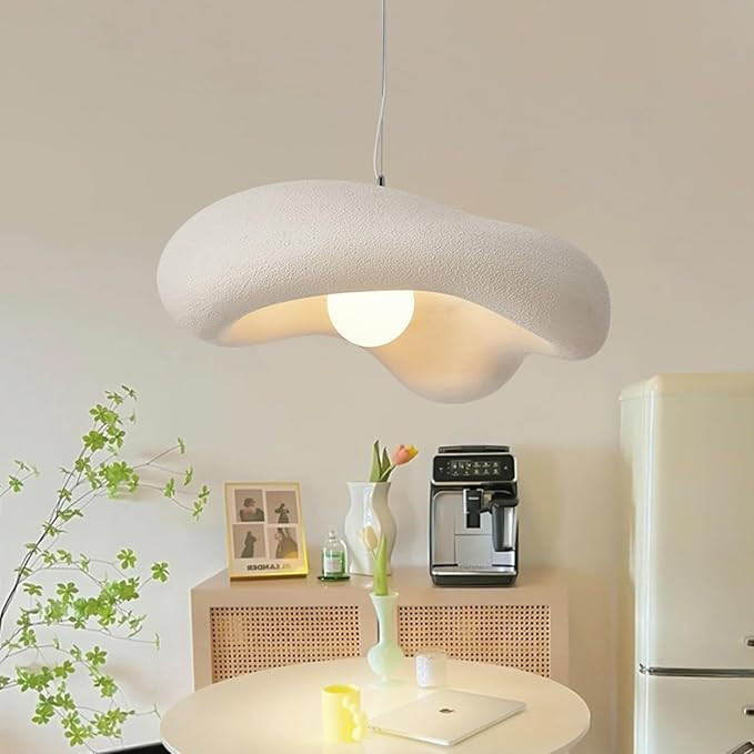 23.6" Modern Pendant Light Fixture Wabi-sabi Creative Flowers Hanging Pendant Lighting Bird Nest ... | Amazon (US)