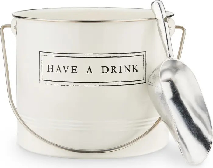 Have A Drink Metal Ice Bucket with Scoop | Nordstrom