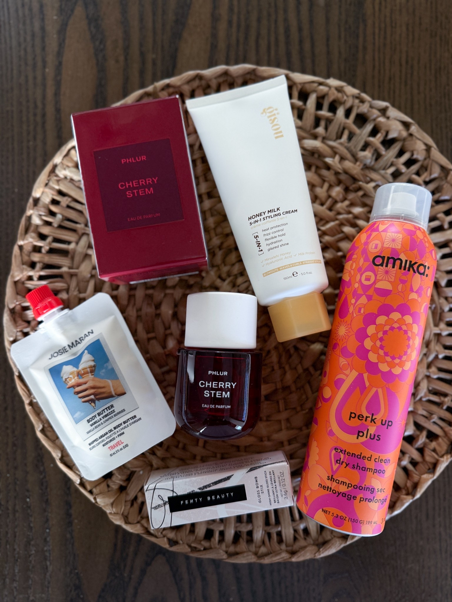 Current Sephora haul fall faves—every single one is worth the hype. Cherry Stem by Phlur smells like cozy girl fall in a bottle. Gisou’s honey milk styling cream is giving smooth shiny hair. Josie Maran’s body butter is thick and dreamy. Fenty lips always deliver. And Amika dry shampoo is still the one I reach for. 

shop my Sephora haul - sephora must haves - phlur cherry stem perfume - amika perk up dry shampoo - josie maran body butter - fenty beauty lipstick - gisou hair cream - holiday beauty finds - fall beauty favorites - clean fragrance - clean beauty roundup - top sephora picks - beauty products I love - meagan ivory beauty edit - ltk beauty haul - ltk sephora favorites


#LTKBeauty #LTKGiftGuide #LTKU