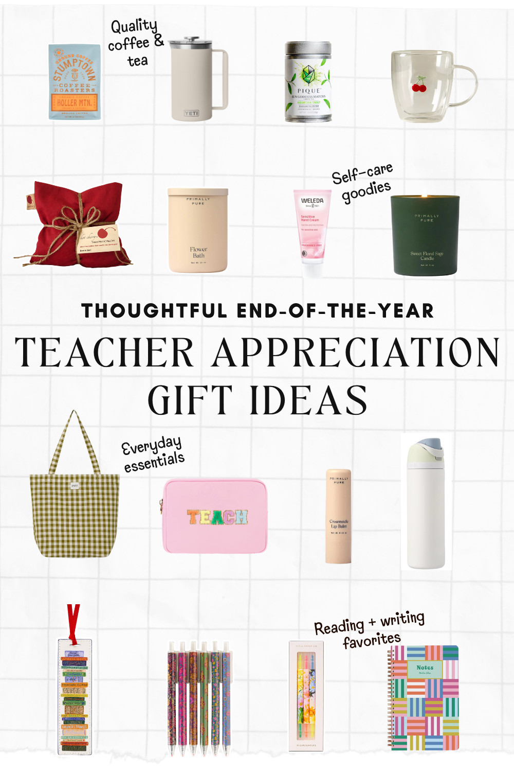 End-of-the-year teacher appreciation gift ideas 

 