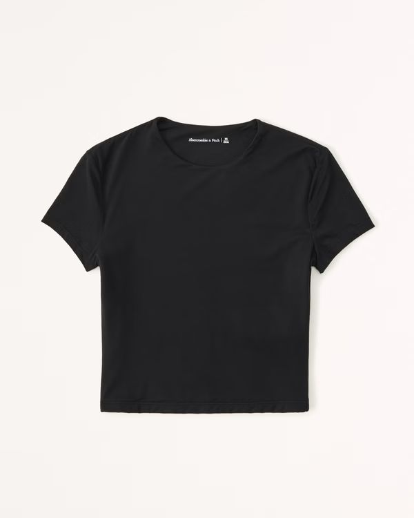 Women's Soft Matte Seamless Baby Tee | Women's Tops | Abercrombie.com | Abercrombie & Fitch (US)