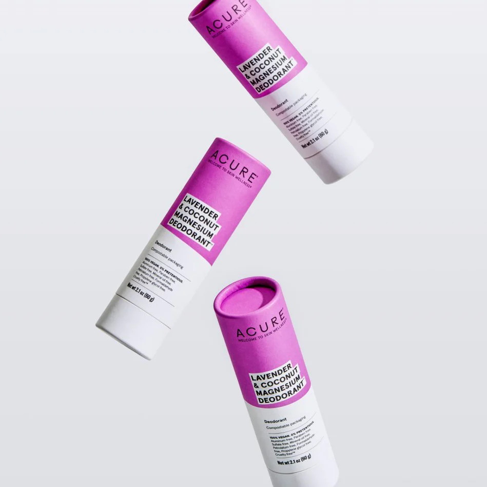 Lavender & coconut magnesium deodorant | Acure