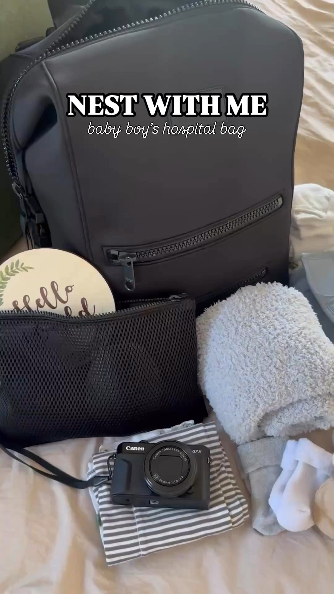 Hospital bag for baby! Using his Dagne Dover diaper bag in size large! 

#LTKWatchNow #LTKBaby #LTKBump