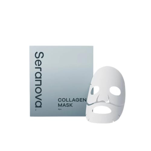 Seranova Collagen Face Mask with Hyaluronic Acid, Vitamin B3 & Red Seaweed – Hydrating, Firming & Brightening Sheet Mask for Radiant, Refreshed Skin | Amazon (US)