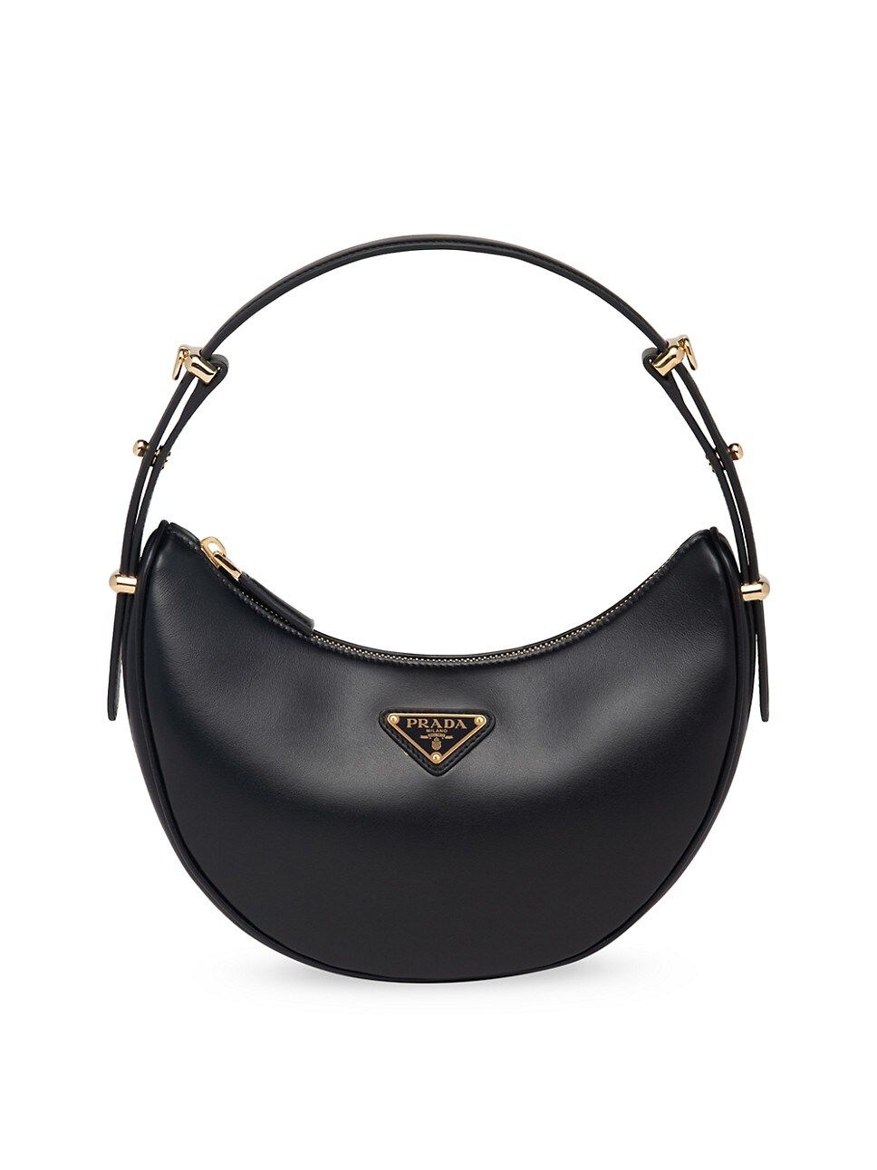 Prada Arqué Leather Shoulder Bag | Saks Fifth Avenue