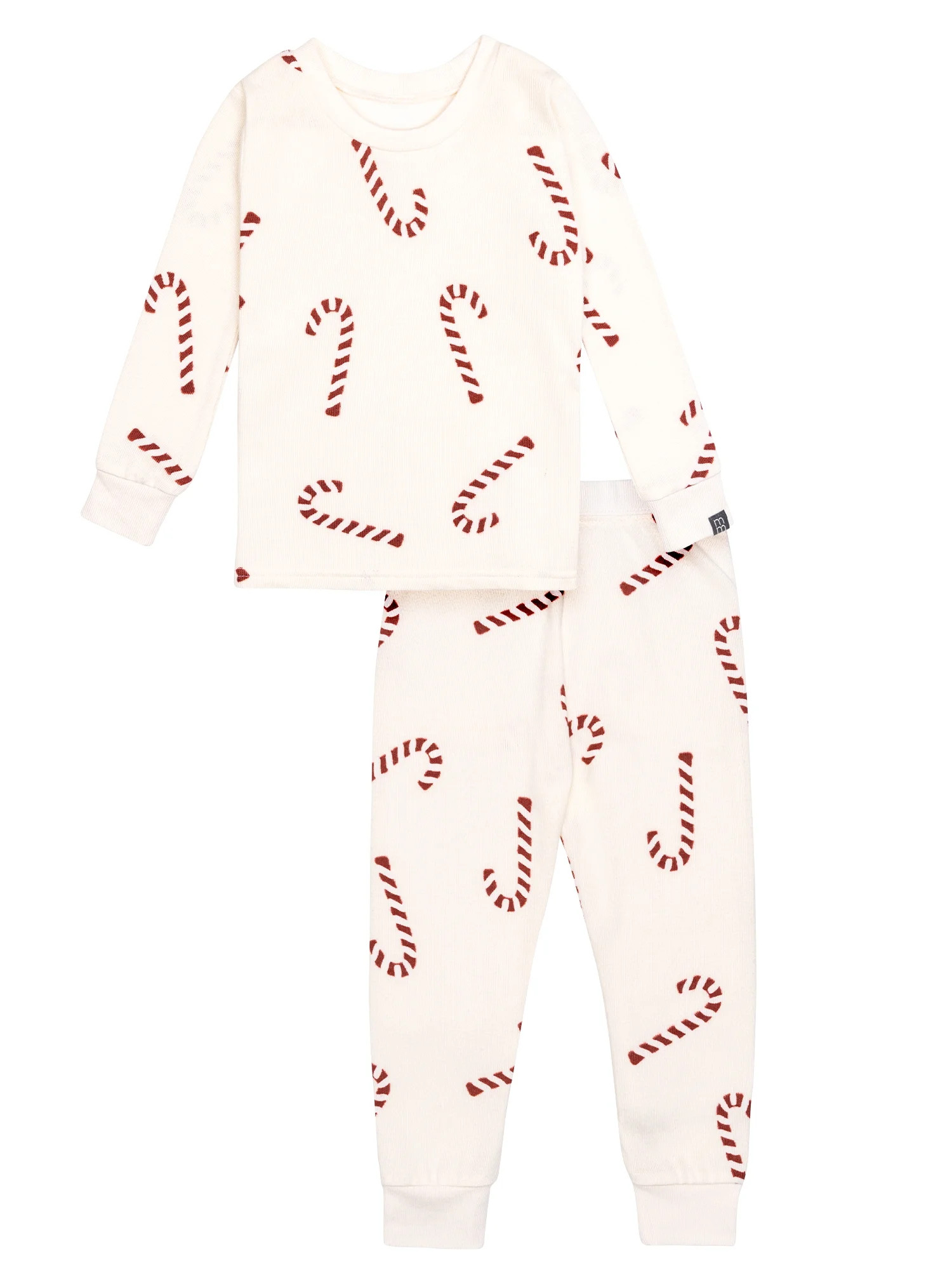 Modern Moments by Gerber Toddler Neutral Supper Soft Hacci Tight Fitting Pajama Set, 2-Piece, Siz... | Walmart (US)