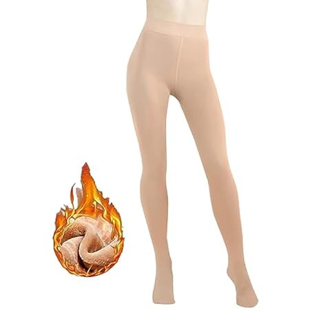 ARRUSA Winter Thermal High Waist Opaque Tights For Women Fleece Lined Control Top Warm Pantyhose | Amazon (US)