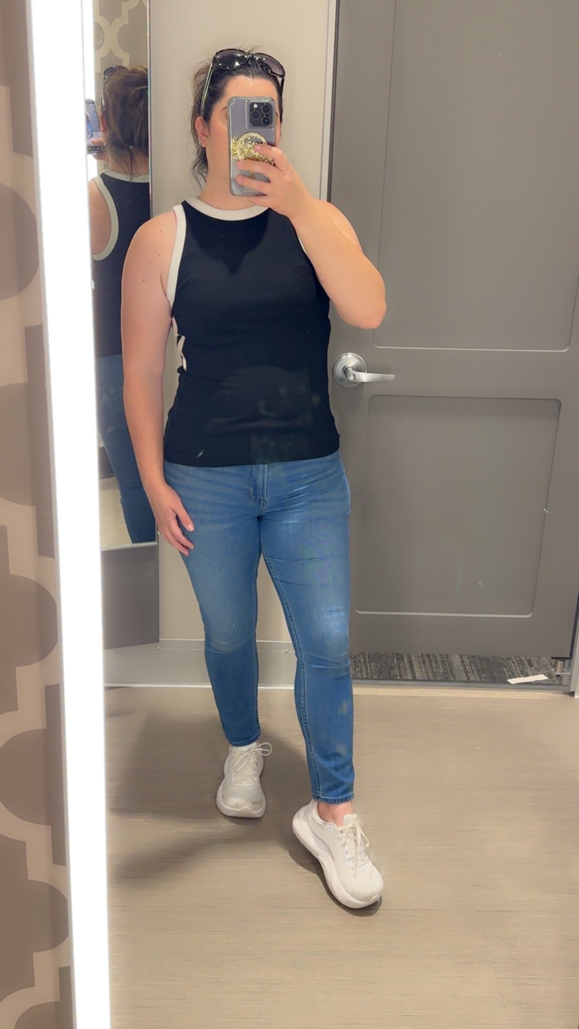 Target outfit idea. My new tank top for summer. I love the blocked outline and black and white colors. This can be dressed up for going out or dressed down for an every day look. 

Summer outfit | target find | tank tops | sleeveless | midsize fashion 

#LTKMidsize #LTKSeasonal #LTKSummerEdit