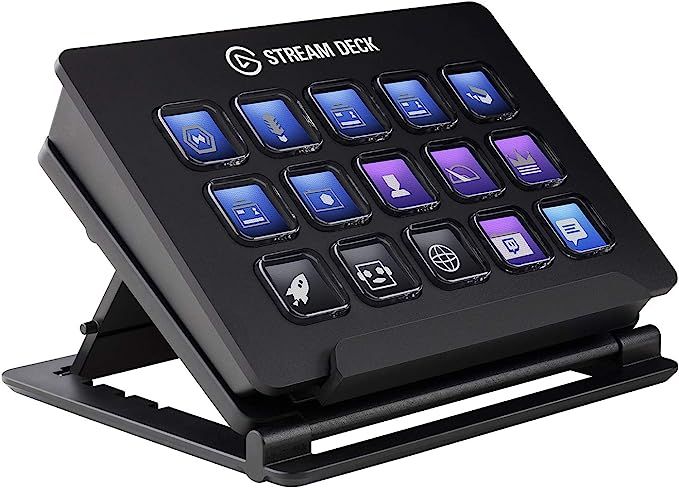 Elgato Stream Deck - Live Content Creation Controller with 15 Customizable LCD Keys, Adjustable S... | Amazon (US)