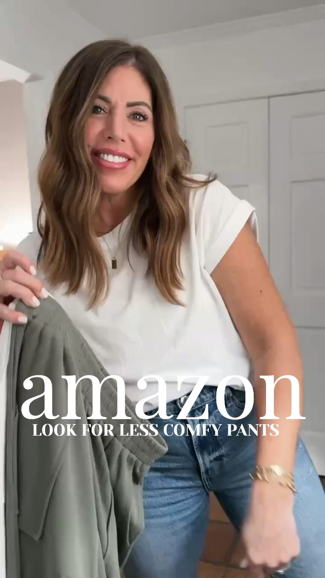 Must have look for less comfy pants from Amazon!! On sale for under $30 available in several colors. Size down one size for a flattering fit. Lightweight ribbed Cotton/poly harem style pants that are super comfy and versatile! You can style them so many different ways they are a must have for spring and summer and pretty much year-round‼️

Here are several different ways I have styled them. 

#LTKOver40 #LTKSaleAlert #LTKgrwm