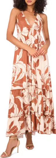 The Davina Floral Halter Maxi Dress | Nordstrom Rack