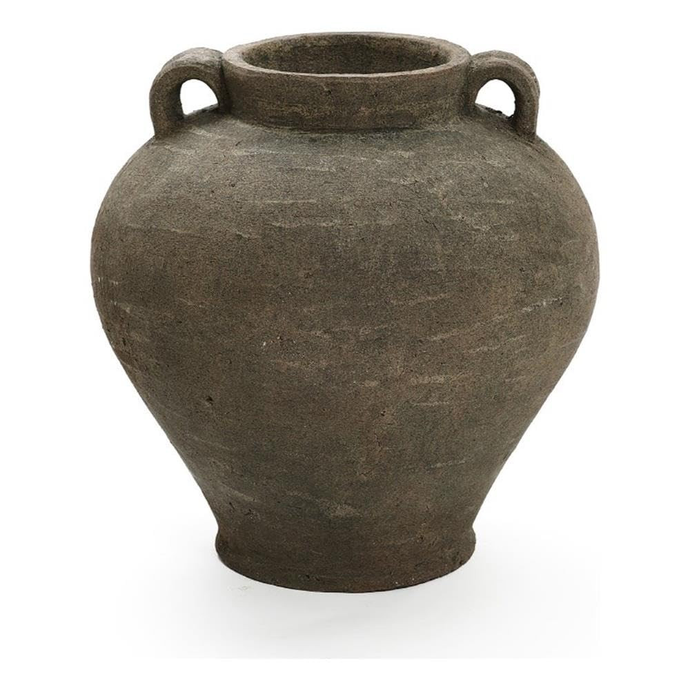 Amazon.com: LuxenHome Rustic Large Flower Vase,14'' Tall Brown Terracotta Cauldron Vase,Farmhouse Decorative Vases for Dining Table Decor,Vintage Pottery Ceraimc Vase Living Room Office Home Decor : Home & Kitchen | Amazon (US)