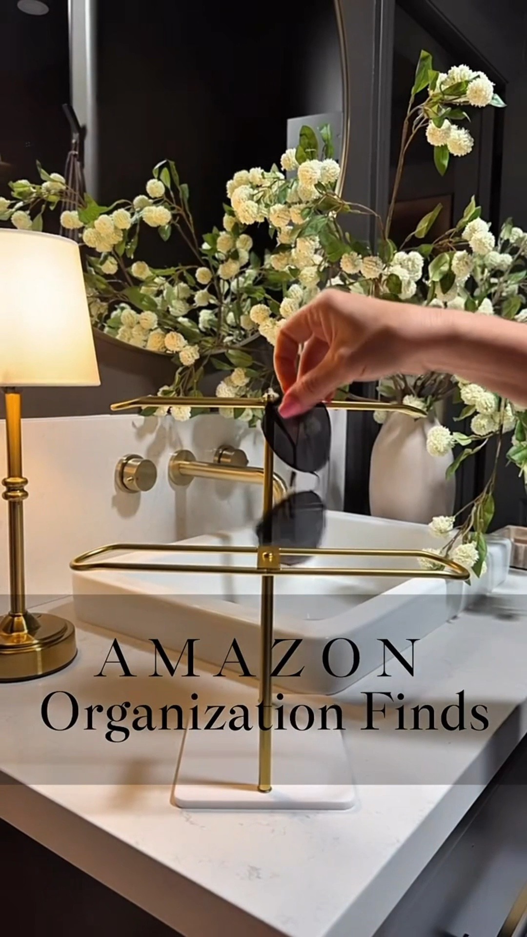 Amazon organization finds. ❤️

This sunglass + headband holder, hanging shelf drawer system, and hot tools organizer have brought me one step closer to getting my house fully organized. Pretty, practical, and everything finally has a place! 

@amazon
#amazonpartner
#founditonamazon
#closetorganization 
#organizationgoals
#storagesolutions 
#declutteryourlife 
#amazonhome 
#closetorganization 
#bathroomorganization


#LTKGiftGuide #LTKHome #LTKFindsUnder100