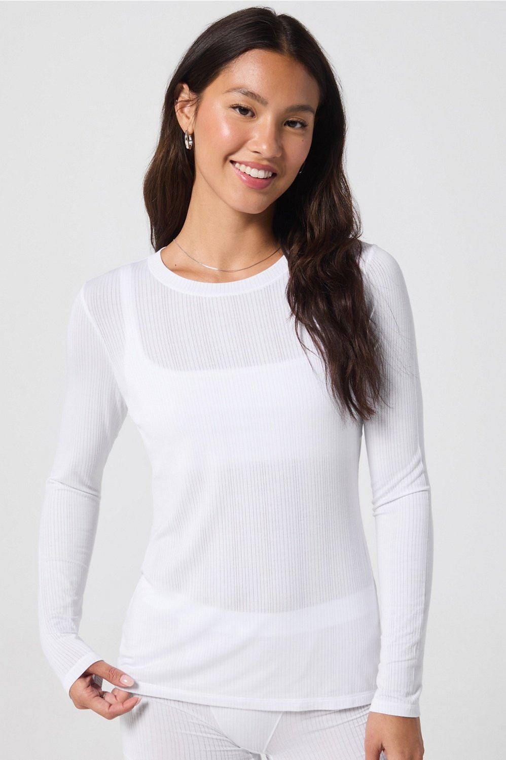 Luxe360 Rib Long-Sleeve Top | Fabletics