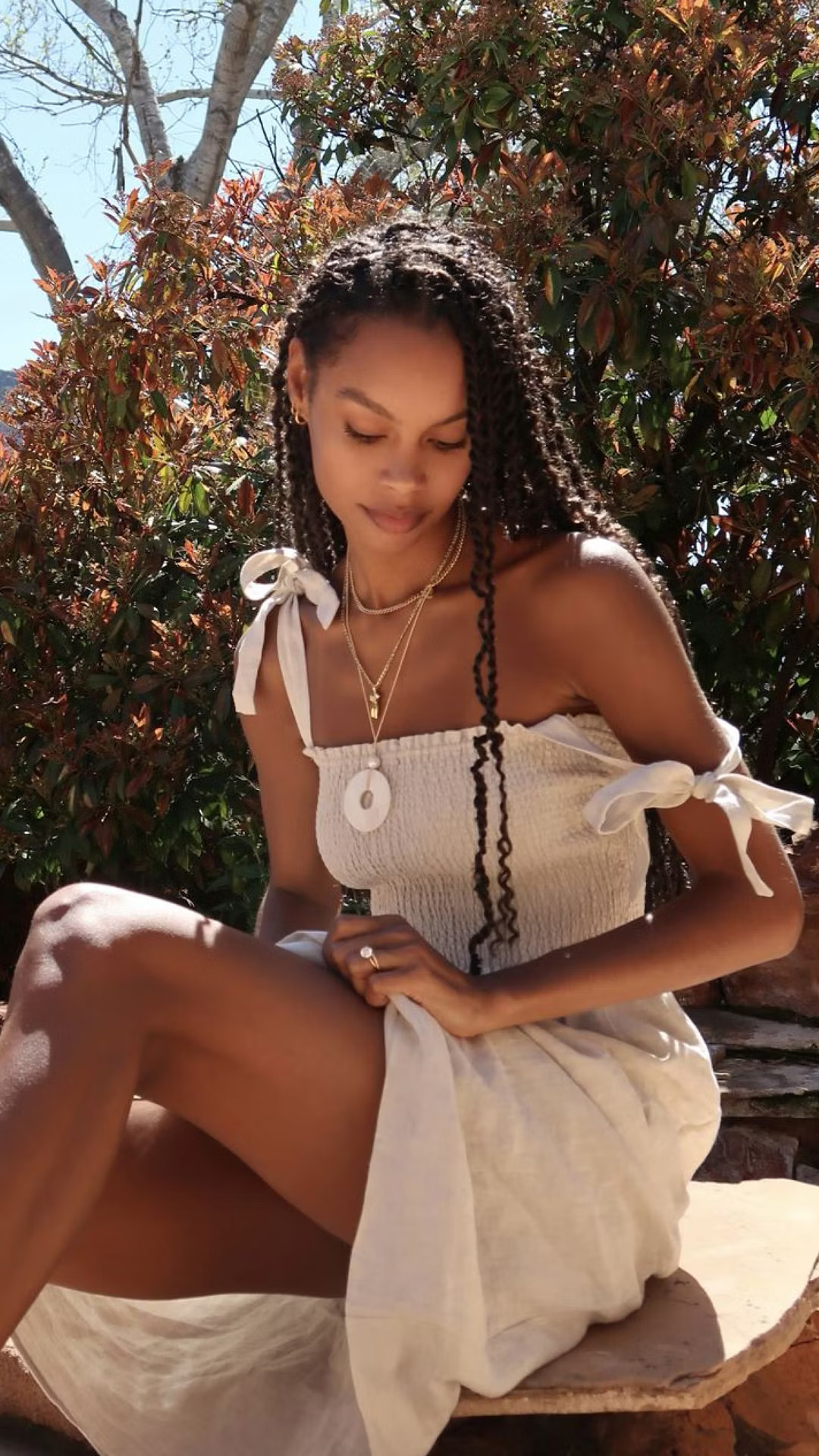 GOLDEN HOUR LINEN DRESS | Aritzia