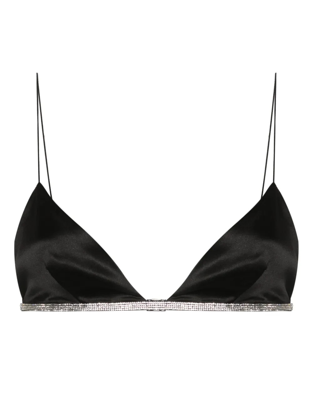 Rosie rhinestone satin bralette | Farfetch Global