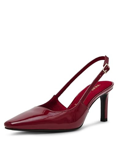 Anne Klein Women's Slingback Kitten Heel Rosel, Burgandy, 10 | Amazon (US)