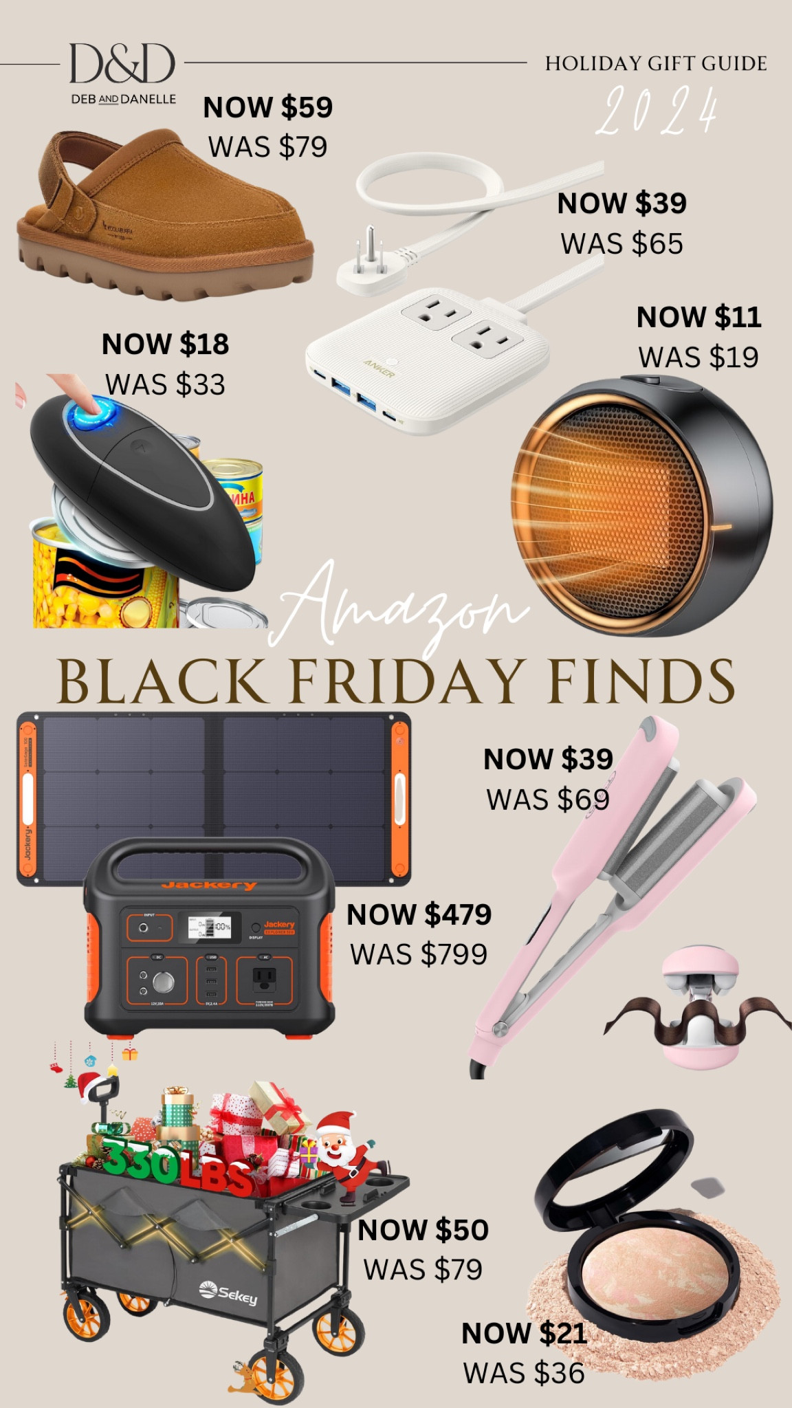 I rounded up some great products from the Amazon Black Friday sale. Deb’s new Jackery solar generator is 40% off and my hair crimper and oversized sweater are both on sale. Such great finds. 

#LTKSaleAlert #LTKGiftGuide #LTKCyberWeek