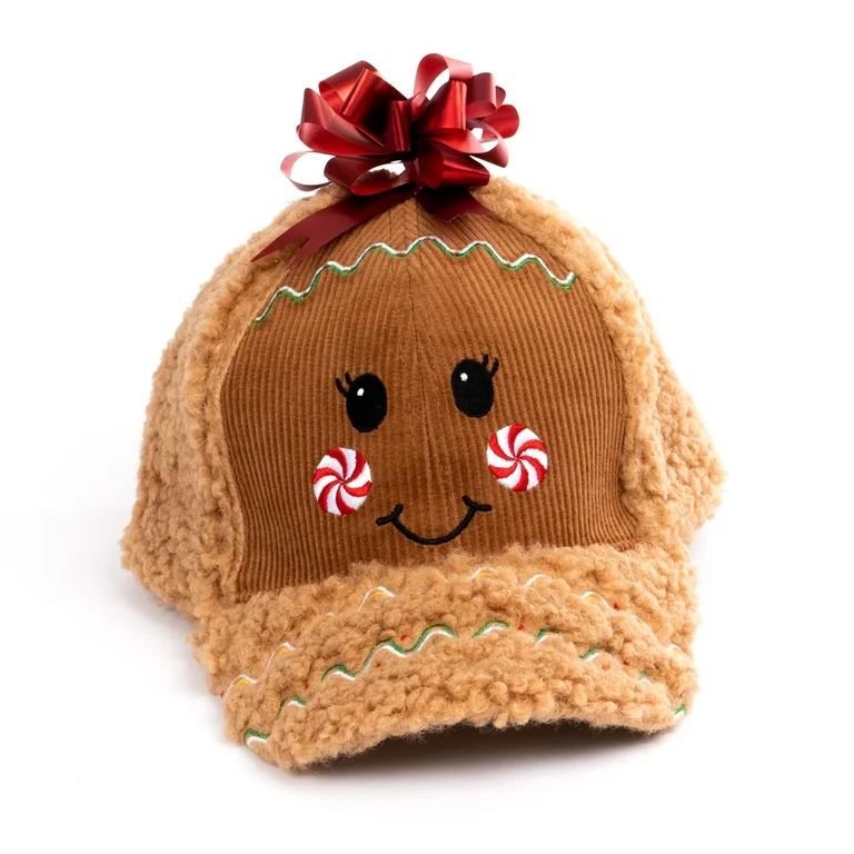 Sherpa Fleece Gingerbread Party Hat, Unisex, by Holiday Time | Walmart (US)