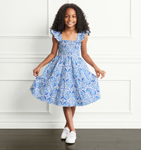 The Tiny Ellie Nap Dress - Sea Creatures Poplin | Hill House Home