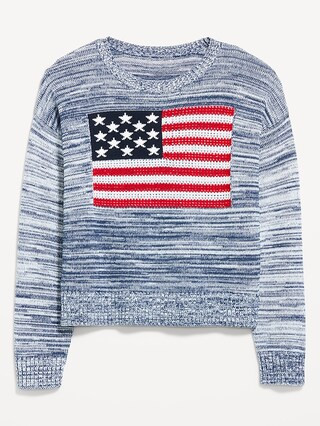 Seaside Cotton Long-Sleeve Flag Sweater | Old Navy (US)
