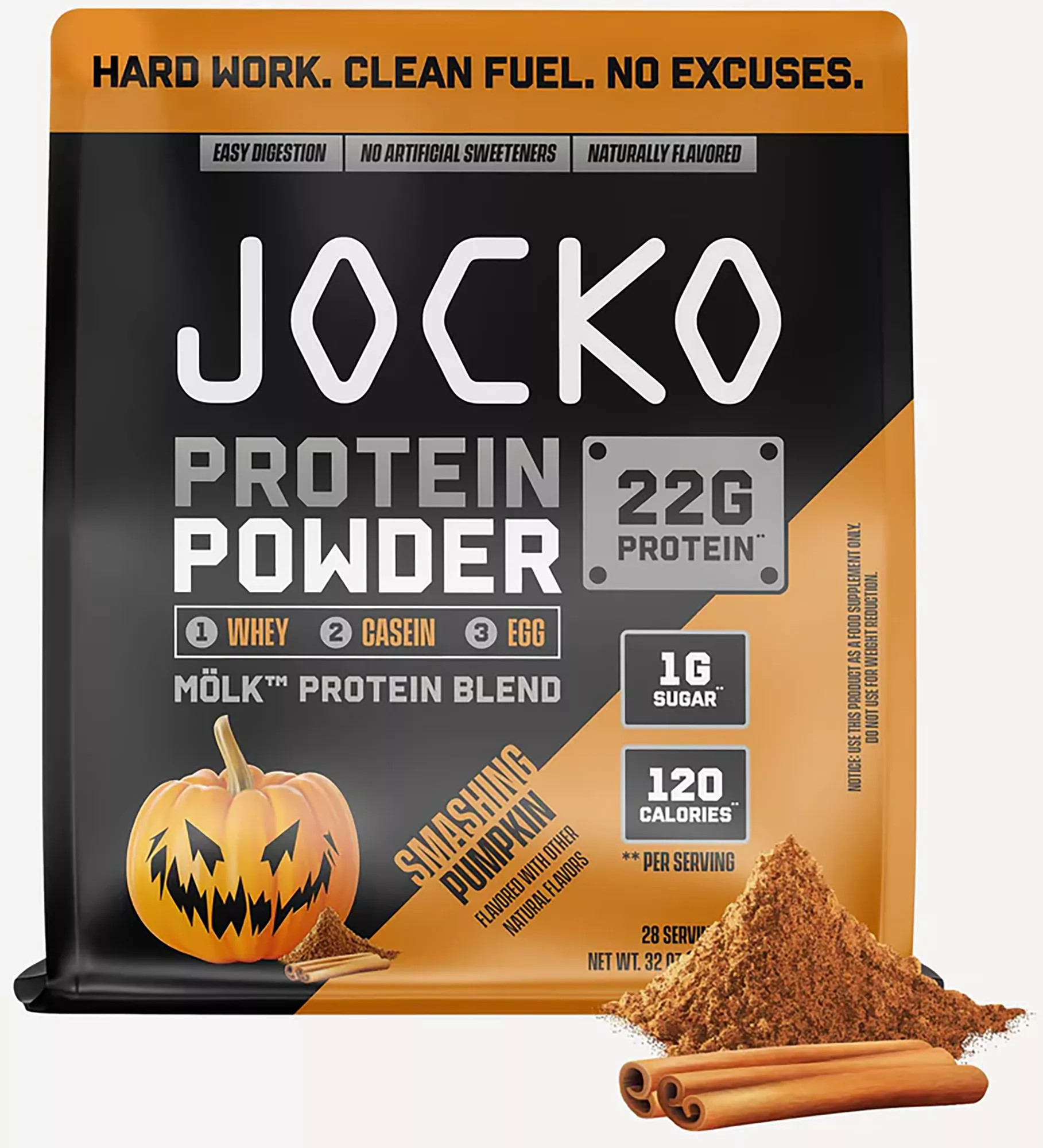 JOCKO Smashing Pumpkin 2 Lb. Protein Powder, Cinnamon | DICK'S Sporting Goods