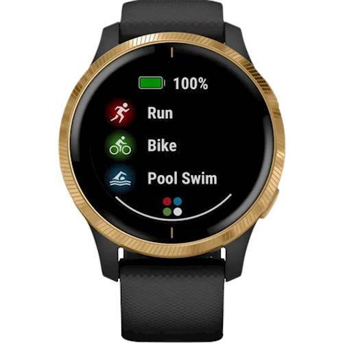 Garmin Venu Smartwatch 43mm Fiber-Reinforced Polymer Black With Silicone Band 010-02173-31 - Best... | Best Buy U.S.