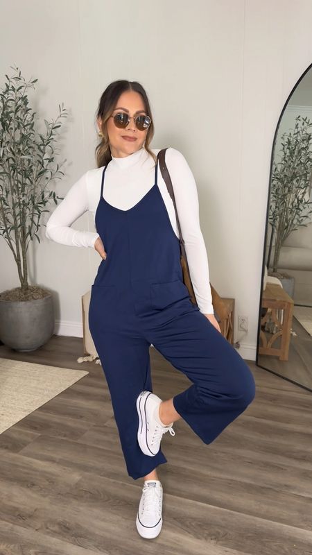 Casual weekend outfit 
Wearing small in jumpsuit and top

#LTKU #LTKSpringSale #LTKstyletip